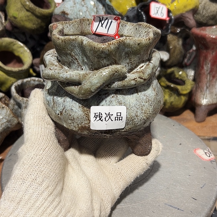 粗陶花盆制作就这样了，我