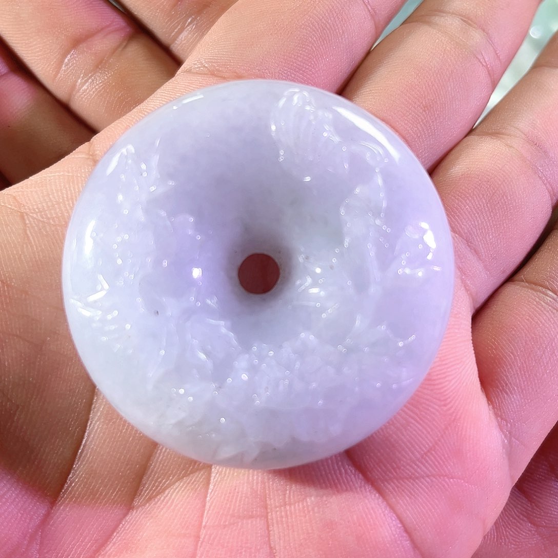 【闪购商品】翡翠未镶嵌颈饰花开富贵