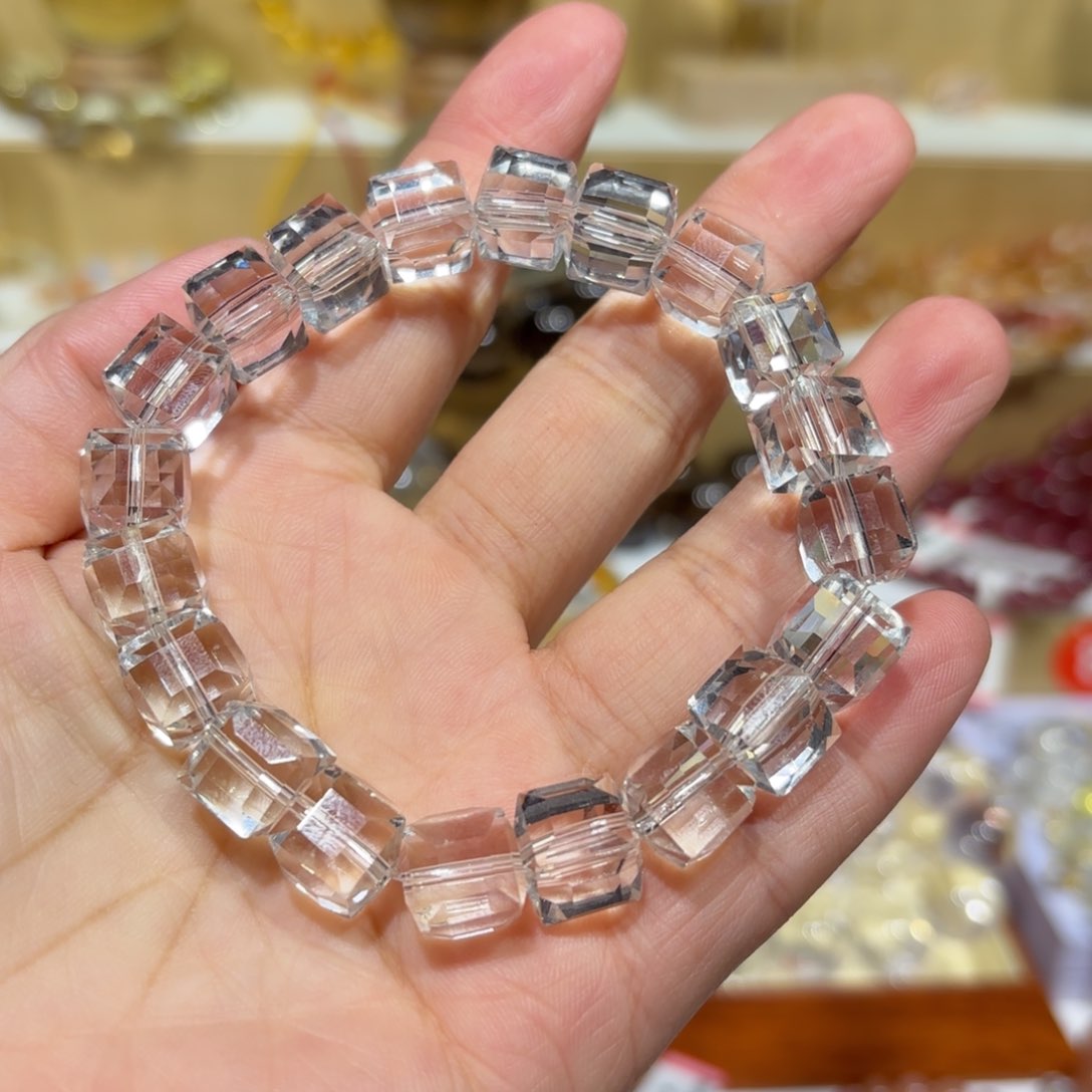 无非金属方糖白10手串