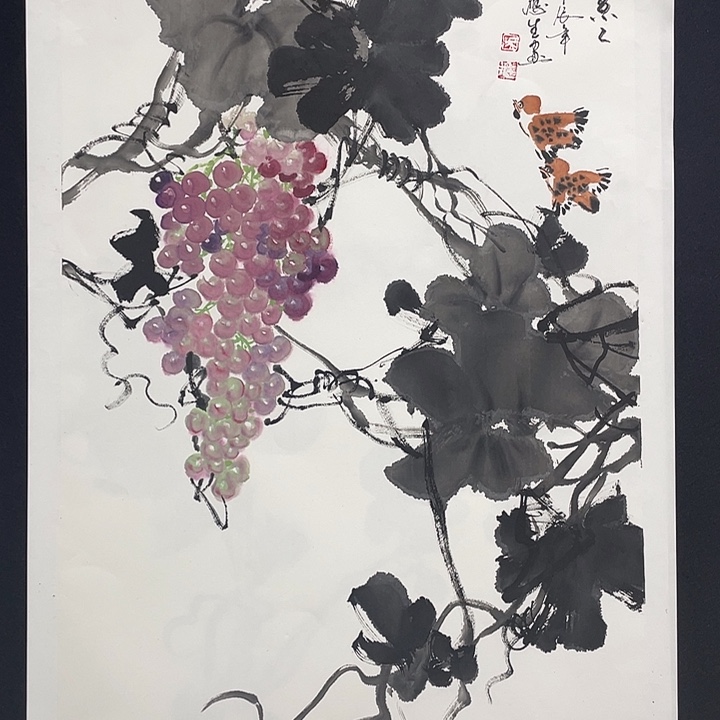 国画老师手绘作品