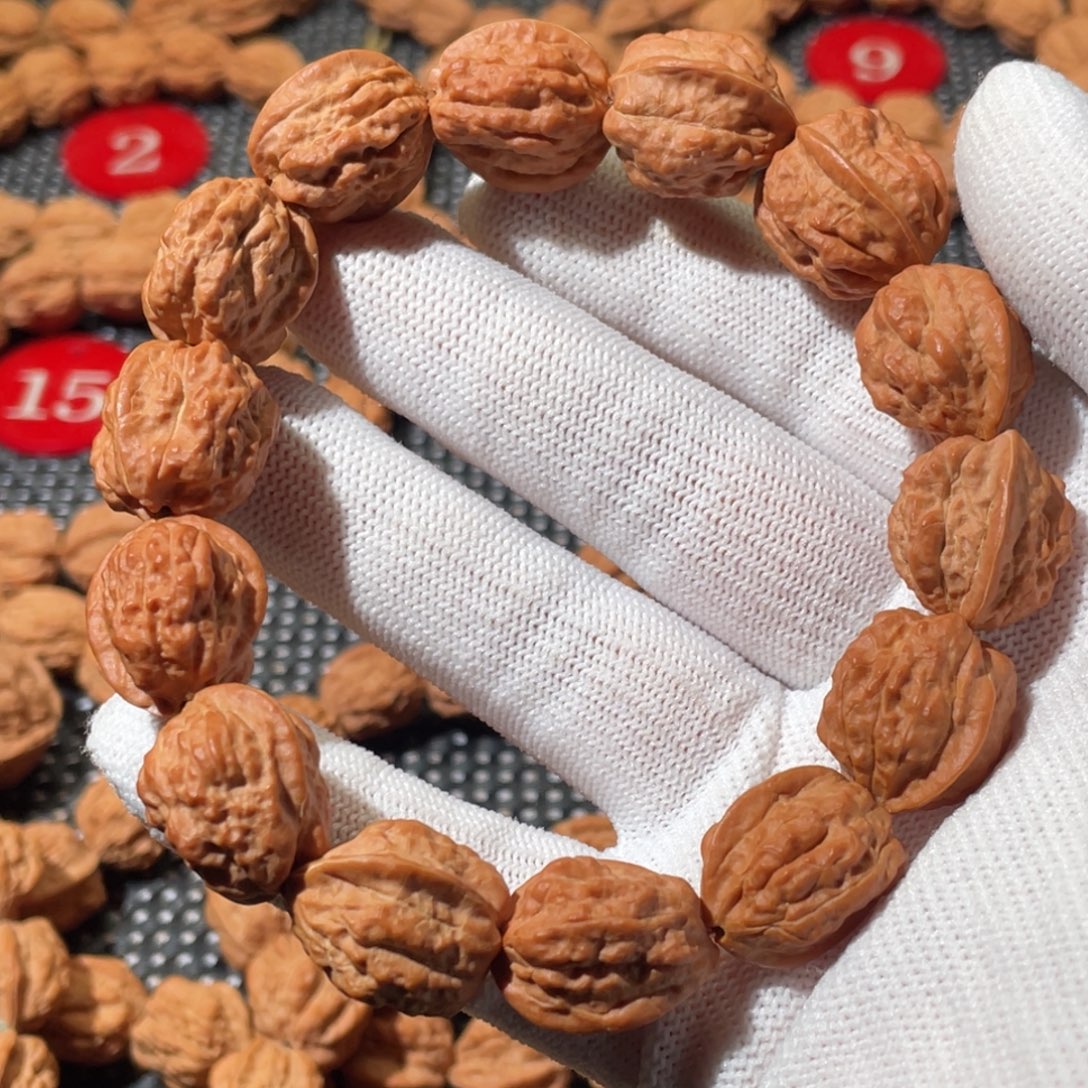 宽***子文玩核桃手串嵩山蛤蟆头原皮