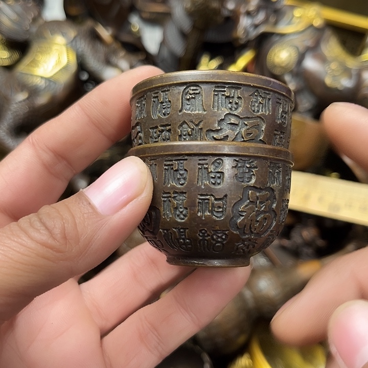 顺顺利利，铜器摆件