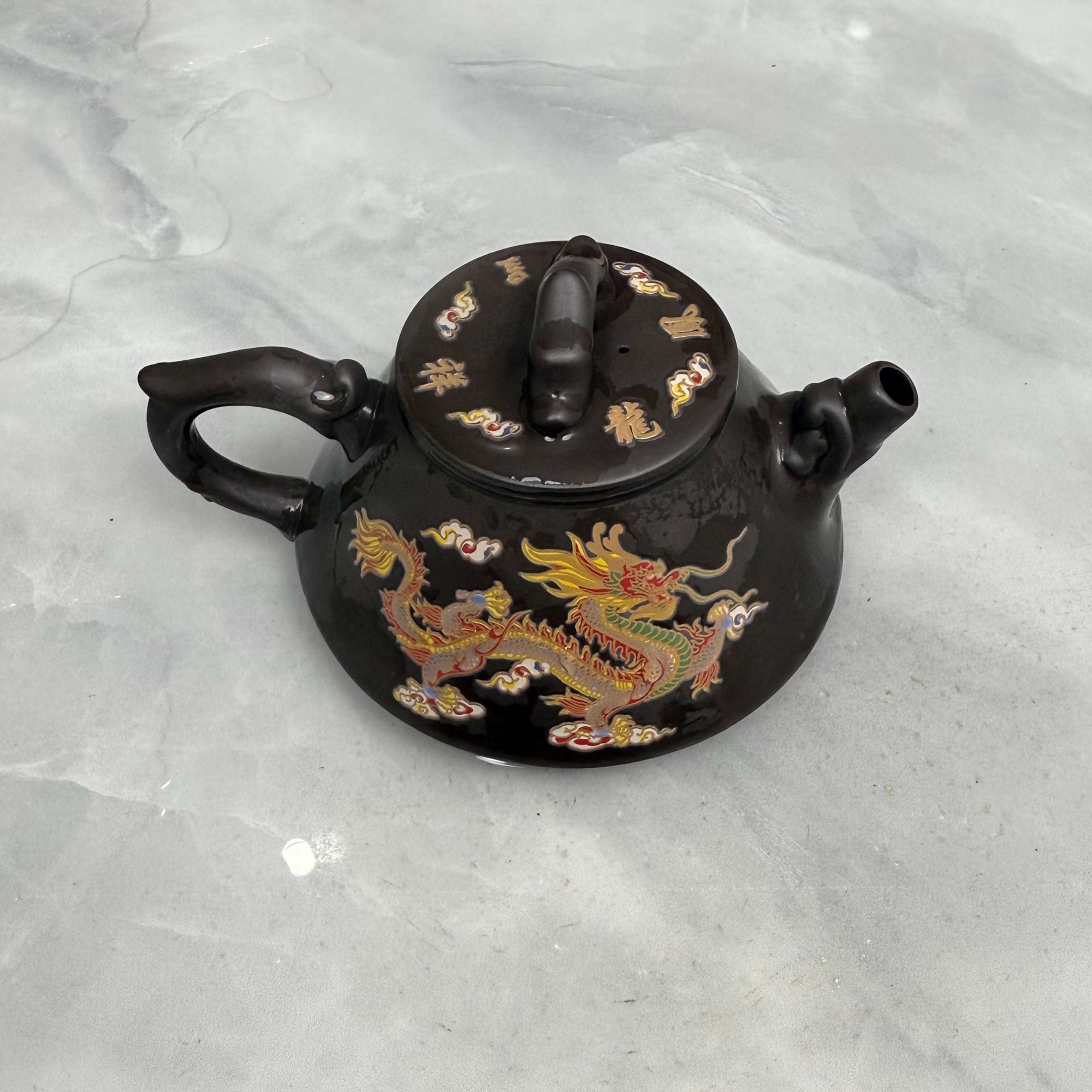 手工深井老紫泥石瓢壶茶具茶器C2