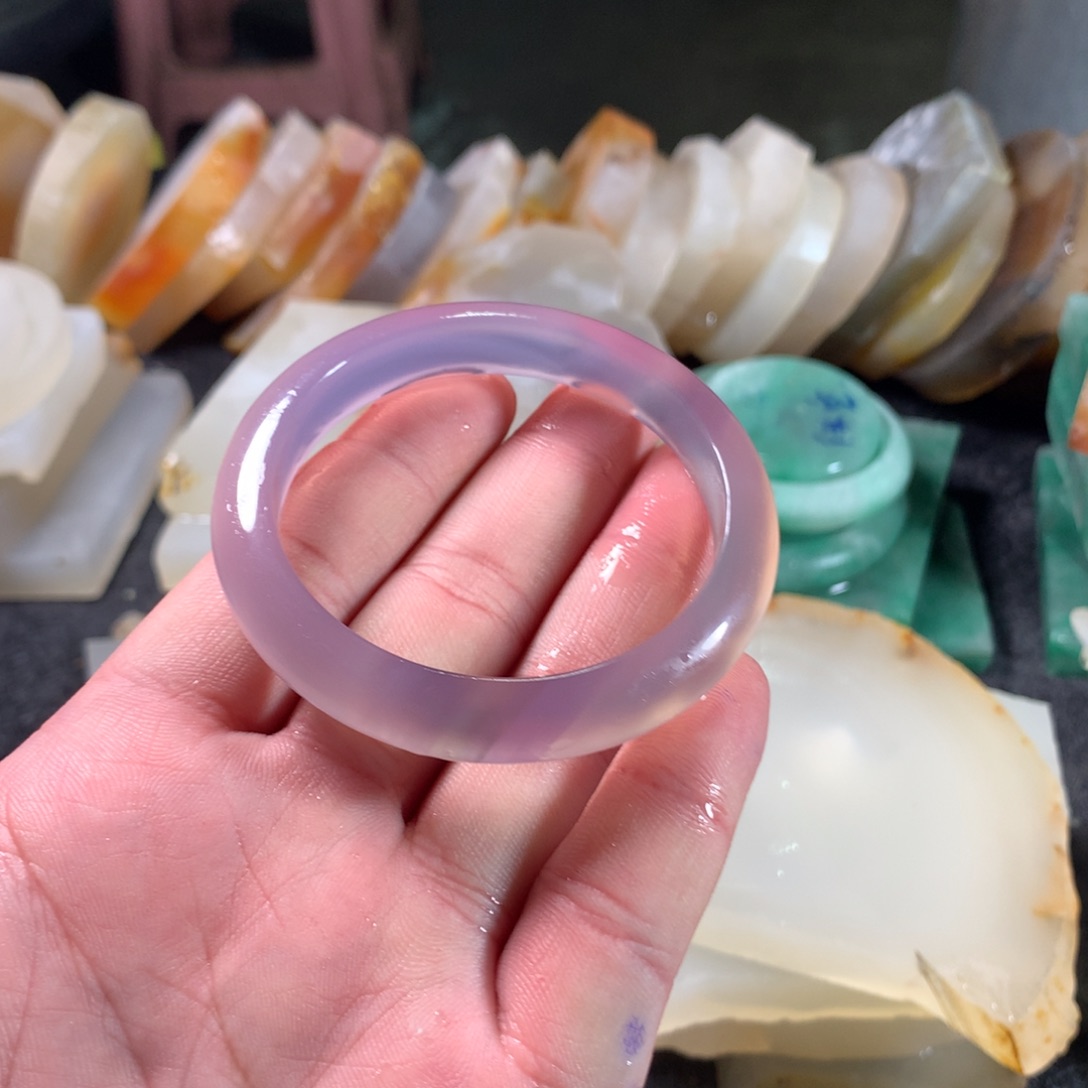 玛瑙/玉髓手镯未镶嵌青**香