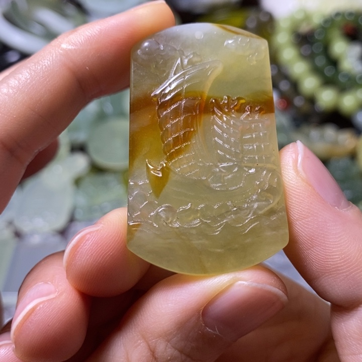 岫玉岫玉挂件未镶嵌