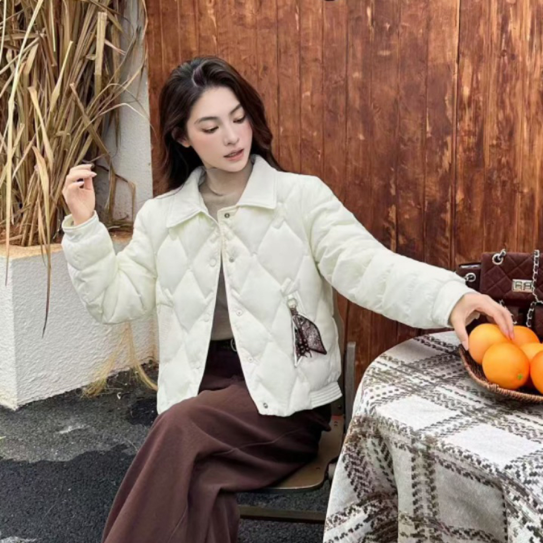 冬季小个子修身保暖时尚休闲百搭减龄棉服外套短款