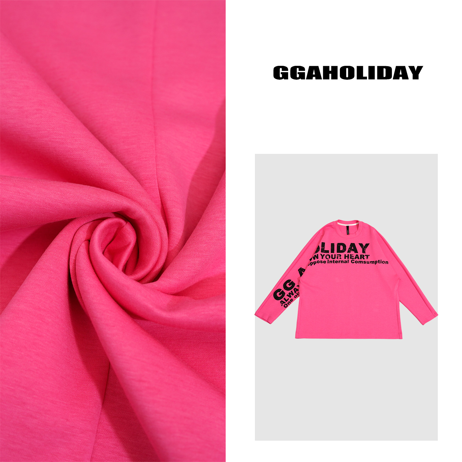 25轻奢高级感早春新款美式街头潮流设计感字母长袖T恤 151127