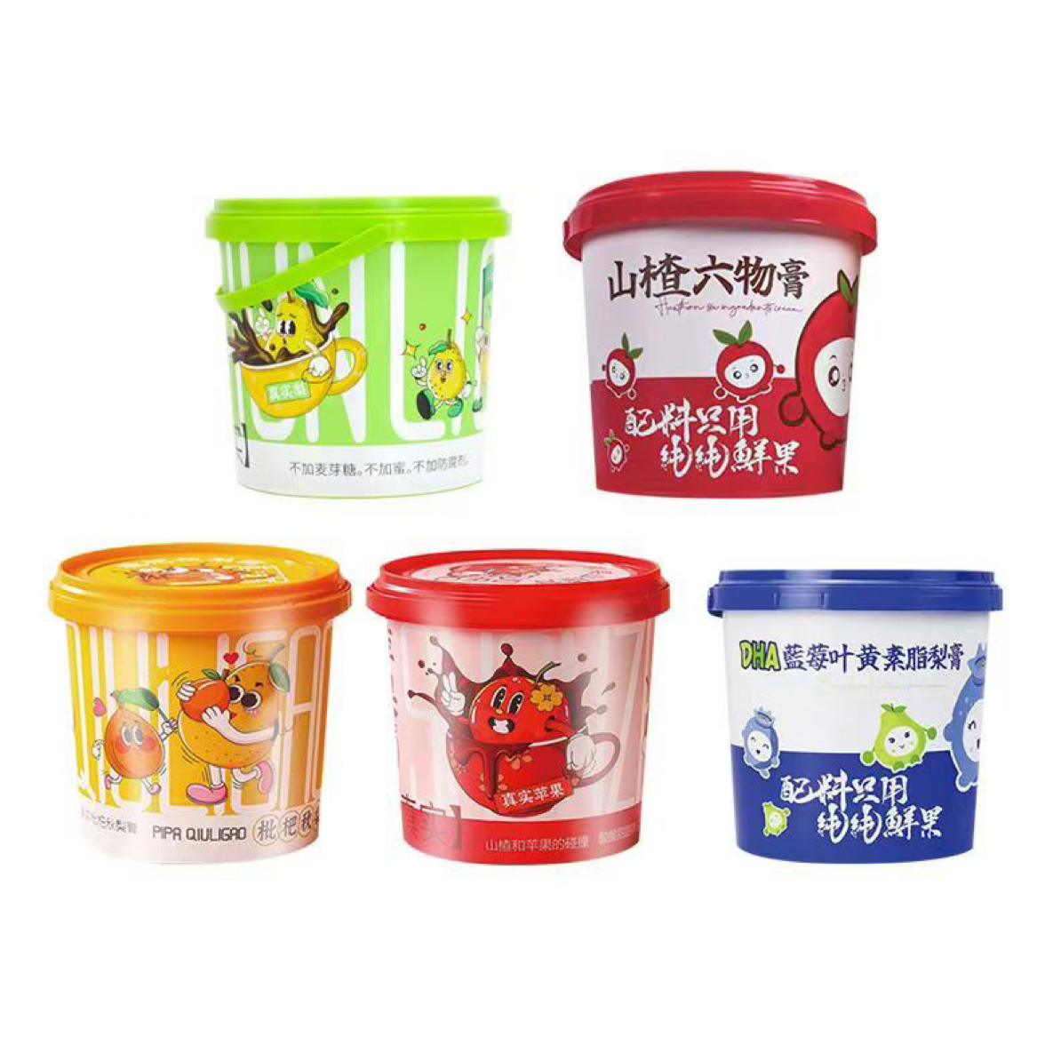 纯梨膏苹果山楂六物膏西梅清润冲饮