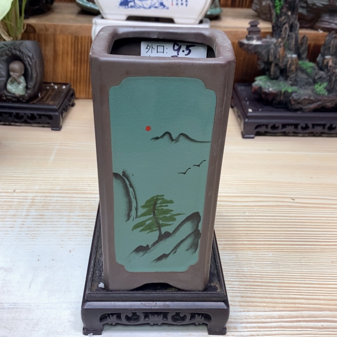 紫砂花盆陶瓷艺术花盆陶瓷