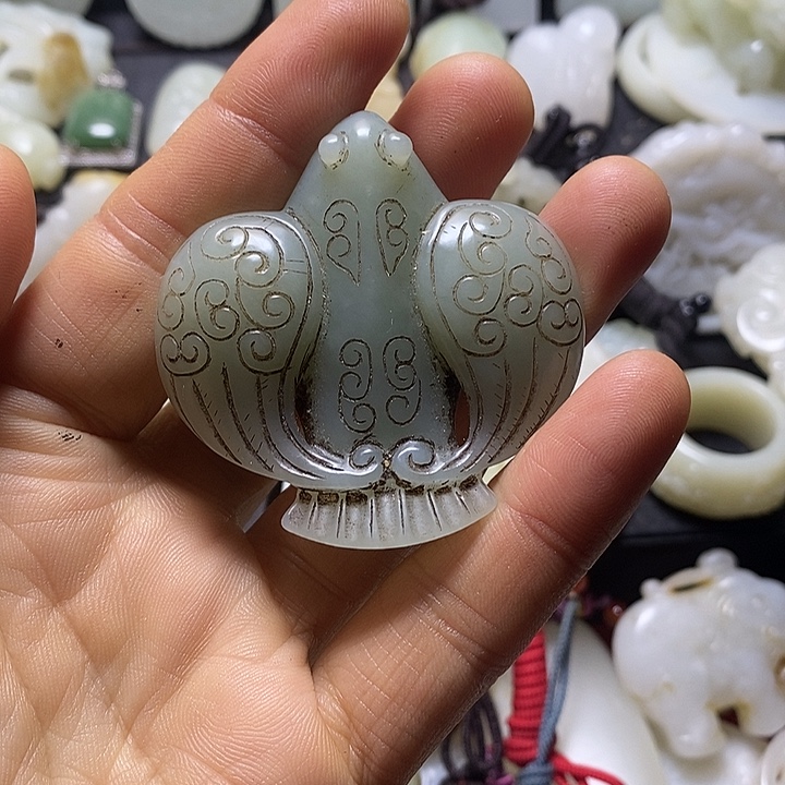 和田玉未镶嵌挂件