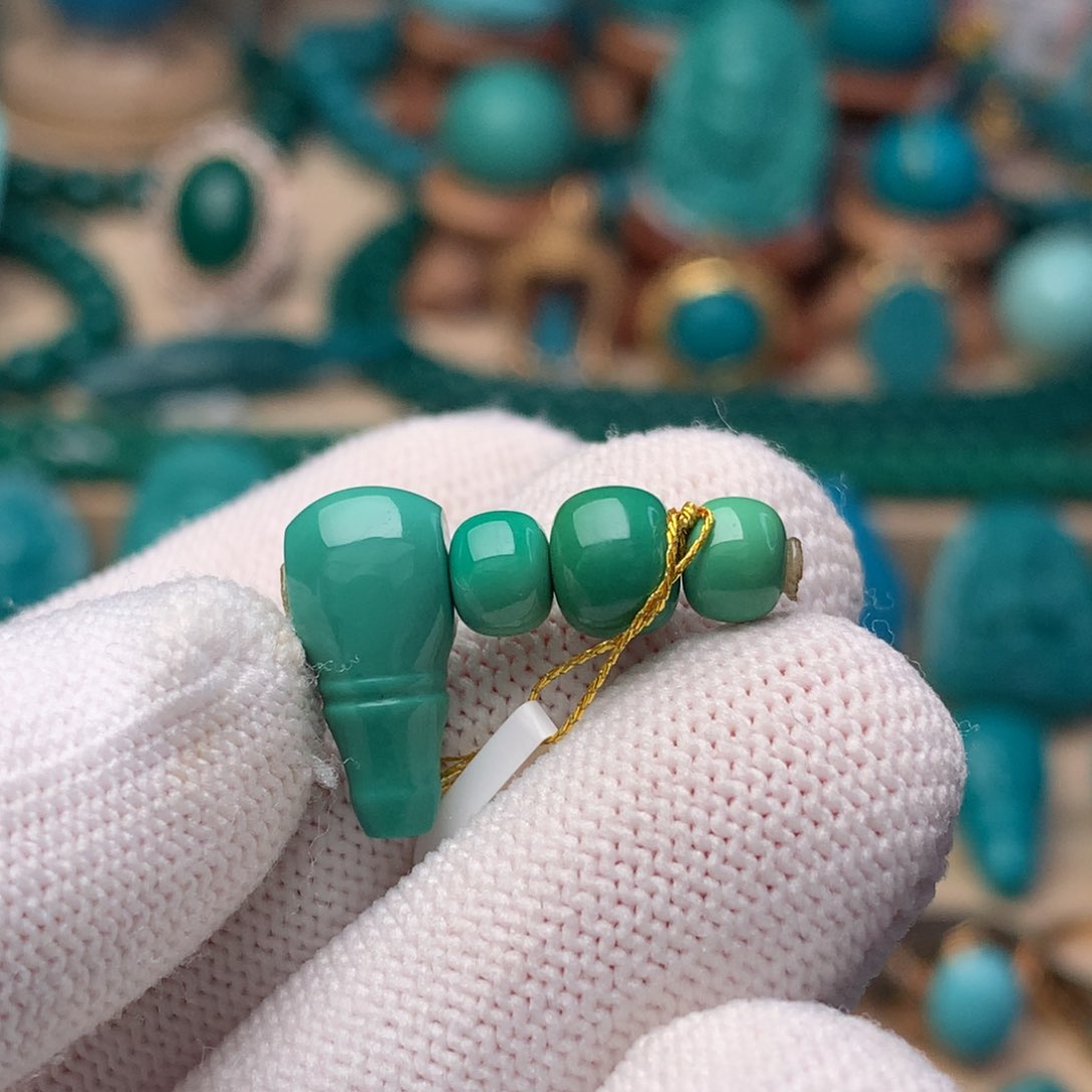 未镶嵌绿松石珠宝奇石5.5mm