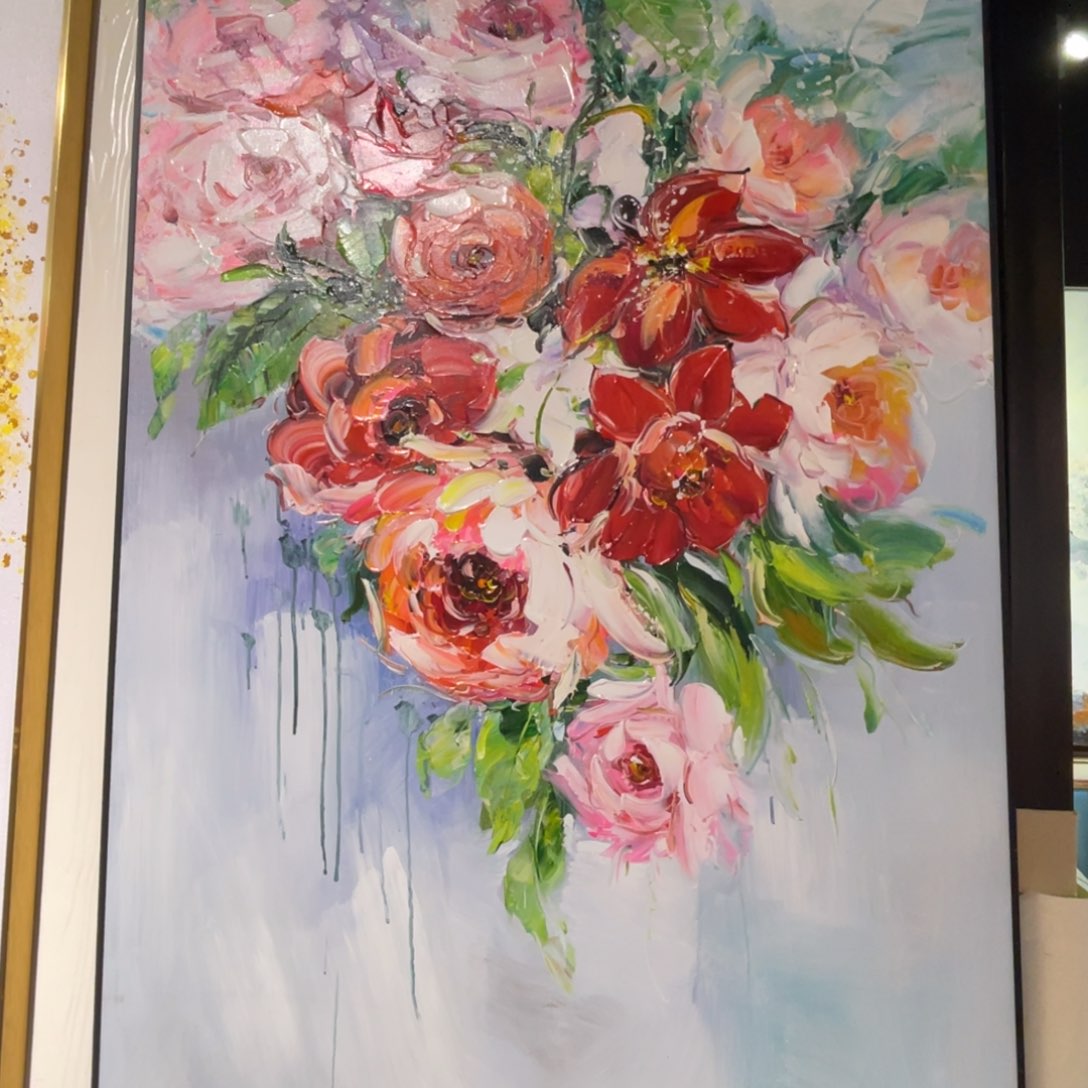 油画油画作品 欣赏80.120带铝合金框