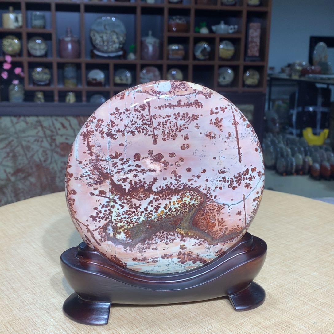紫砂广西国画石摆件，收藏观赏