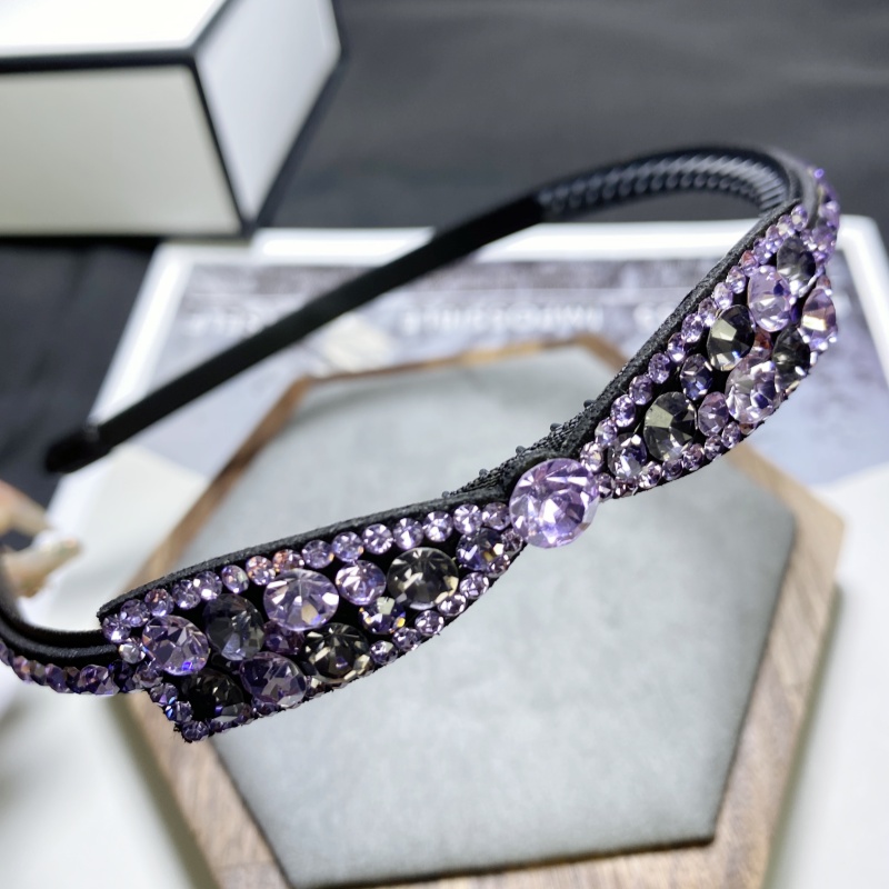 L422紫罗兰蝴蝶结发箍