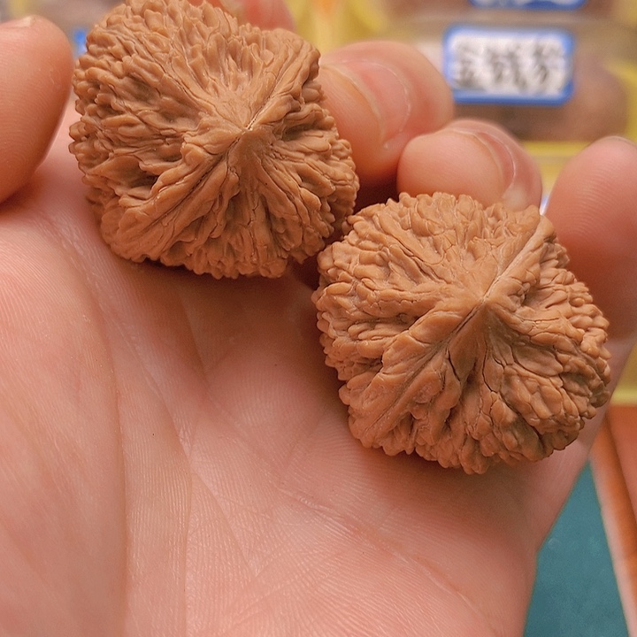 文玩核桃把件边35肚38全品大蒜头