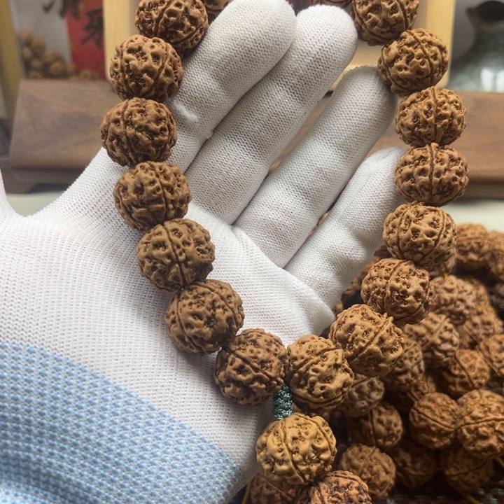 用***3金刚菩提手串20古龙原生态超头手持定制级别