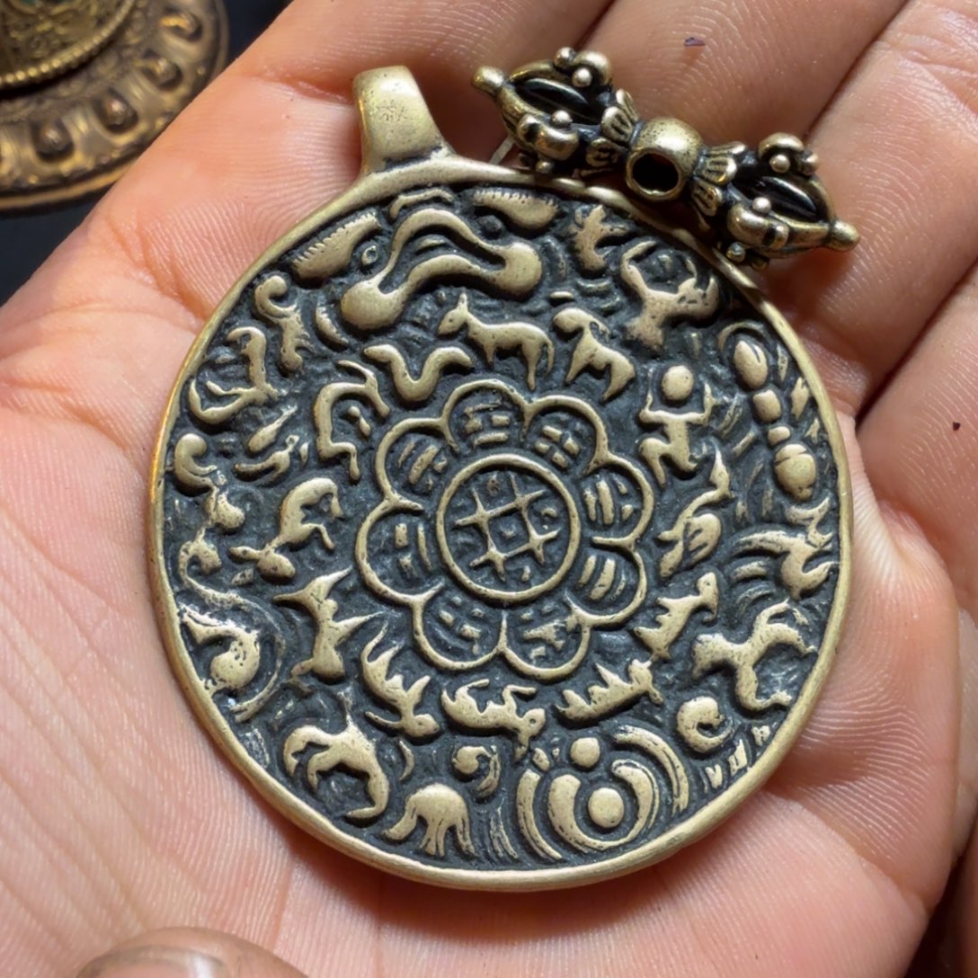 藏传精美小九宫牌