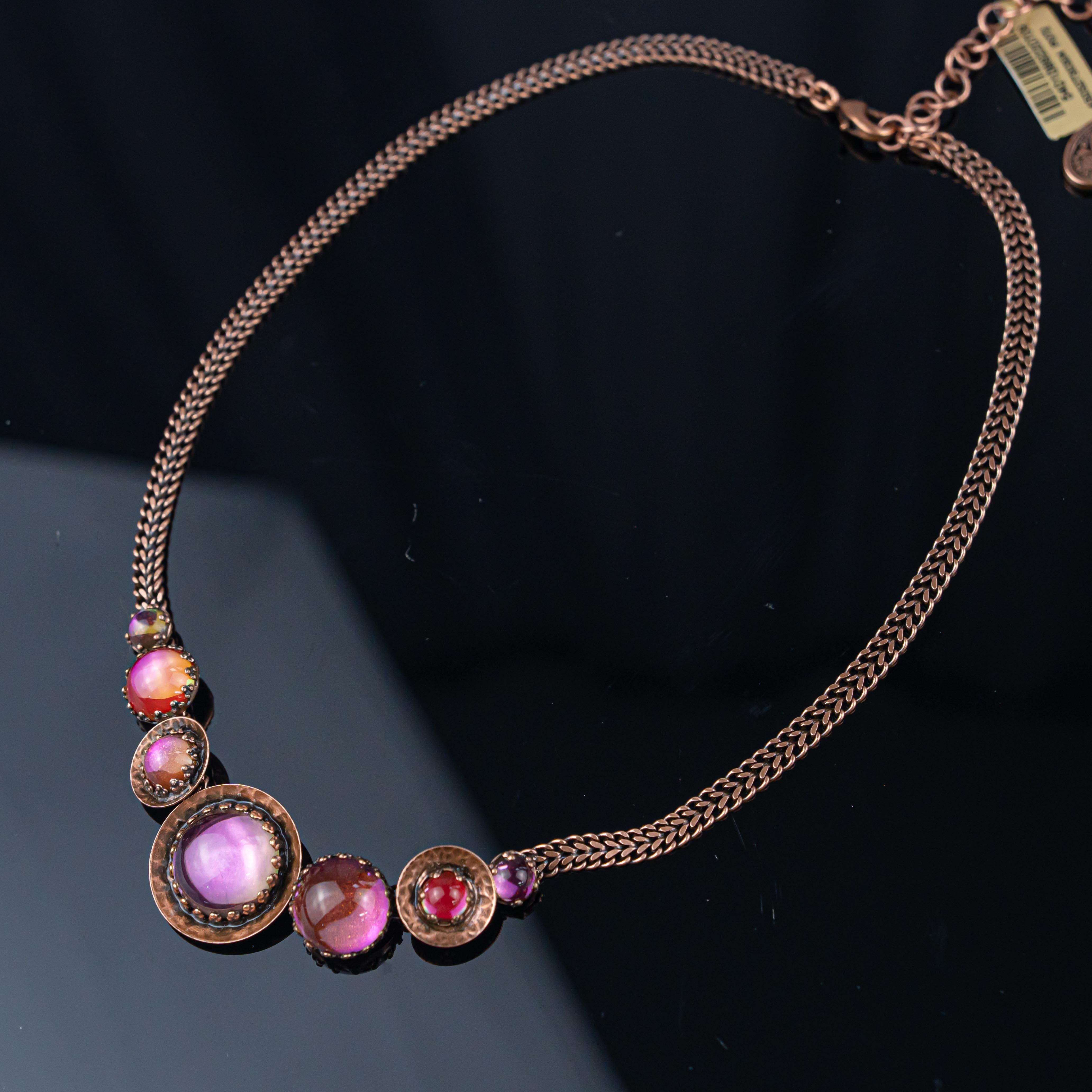 合金项链 中古女孩vingtage  德国KONPLOTT琉璃项链B2622