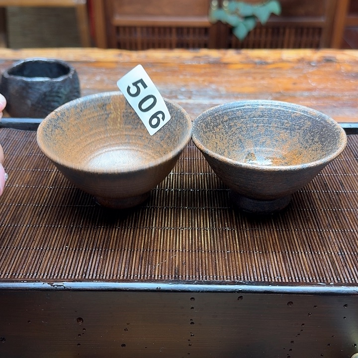 纯手工制作粗陶茶具