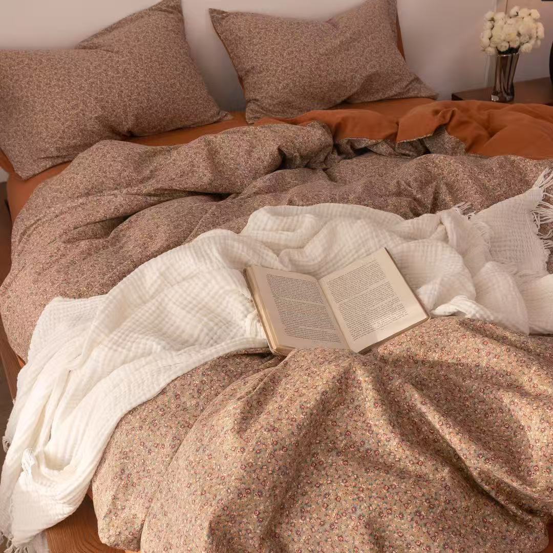 双层纱印花被套 2025年新款纯棉全棉高端保暖搭子柔软亲肤