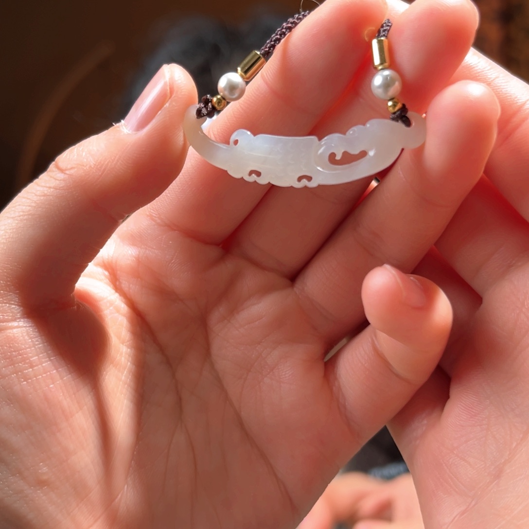 吊坠(不含链)未镶嵌和田玉青海白玉玉衡66