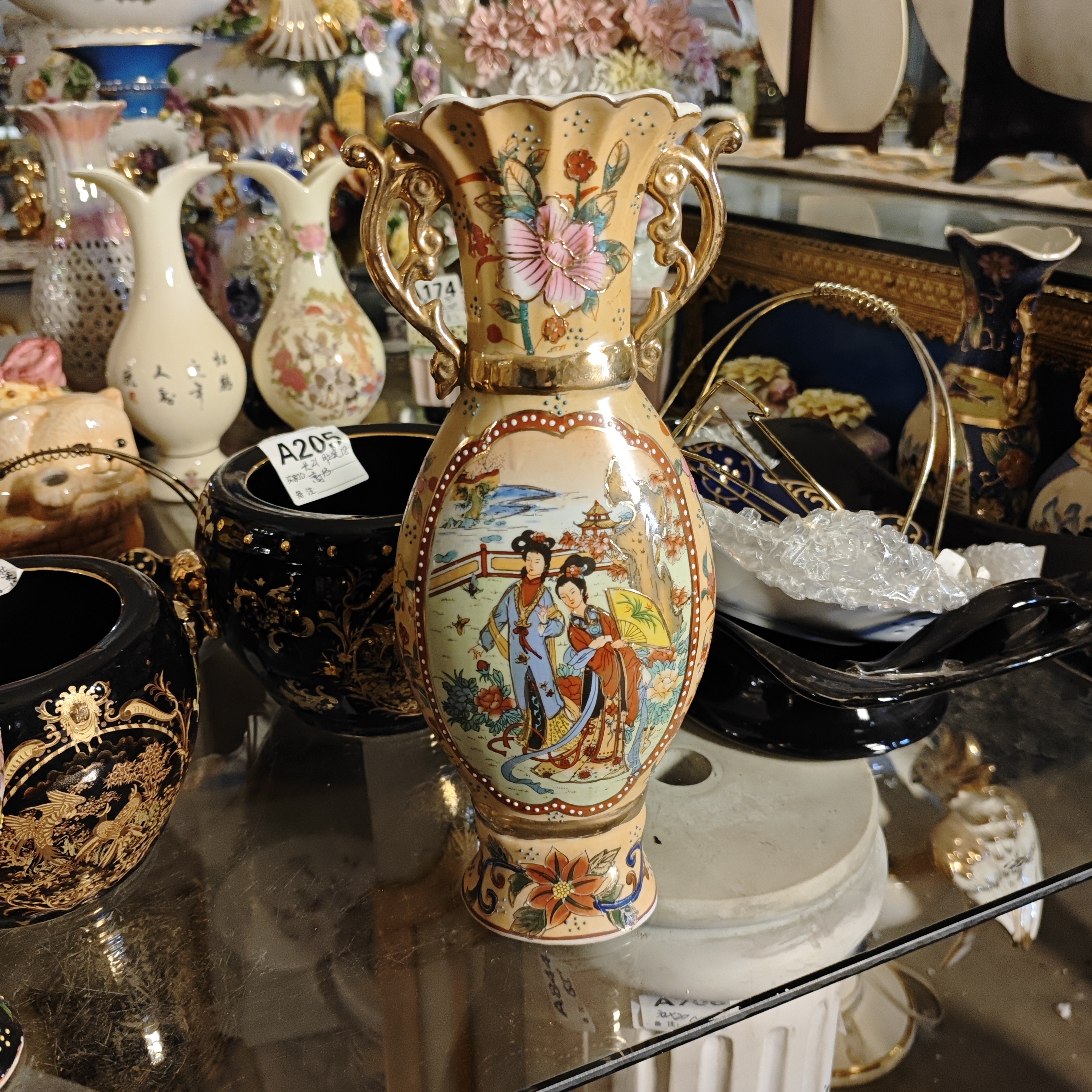 高30厘米左右瓶客厅装饰摆件老货库存默认岁月痕迹手工痕迹