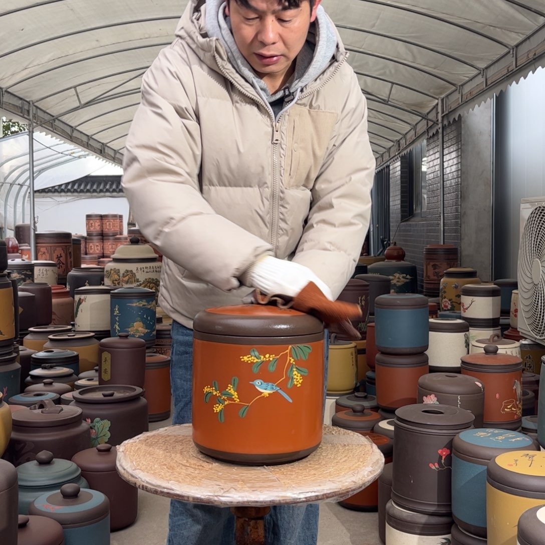 紫砂茶叶罐9 饼茶叶罐