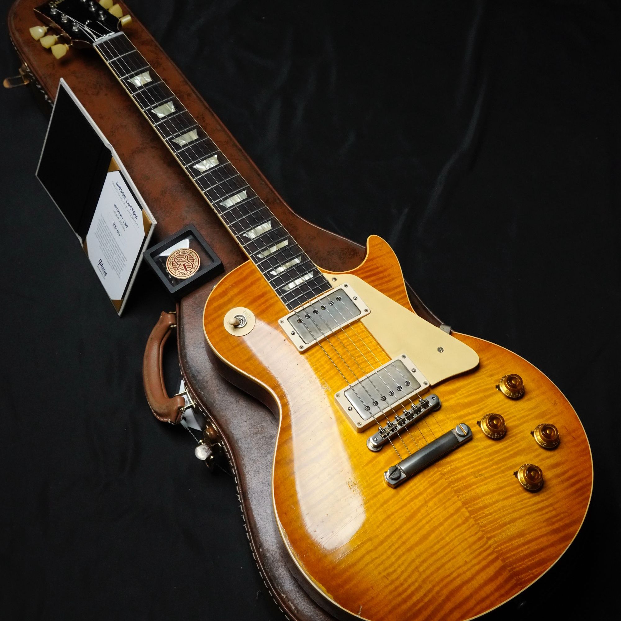 Gibson R9墨菲做旧三档 脏柠檬电吉他