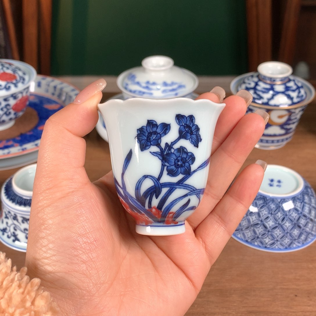 阳春白雪 青花釉里红