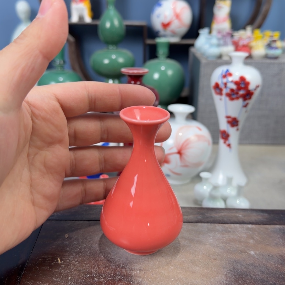 陶瓷手工小花器摆件