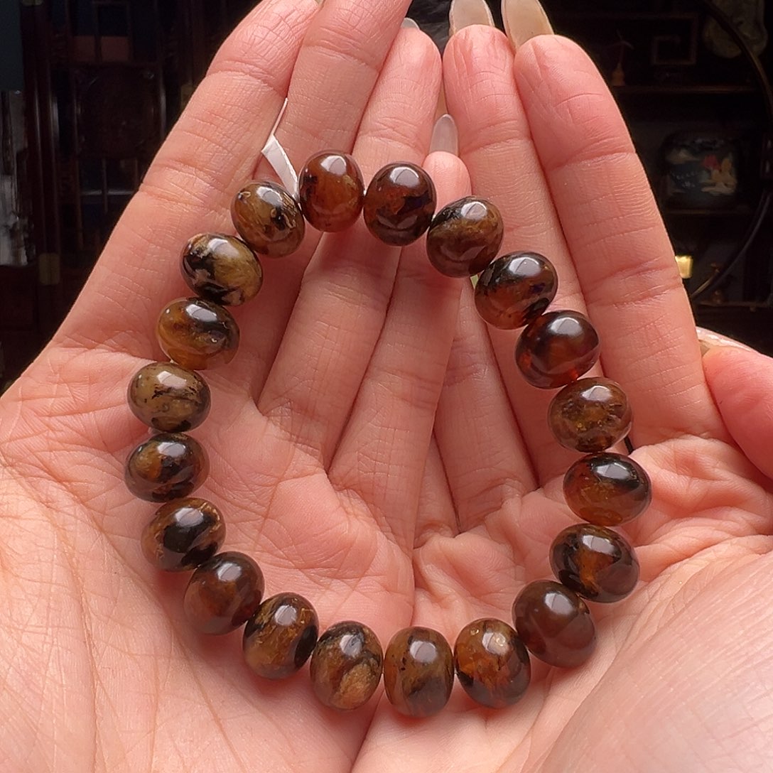 琥珀裸石未镶嵌抚顺琥珀10305。12mm