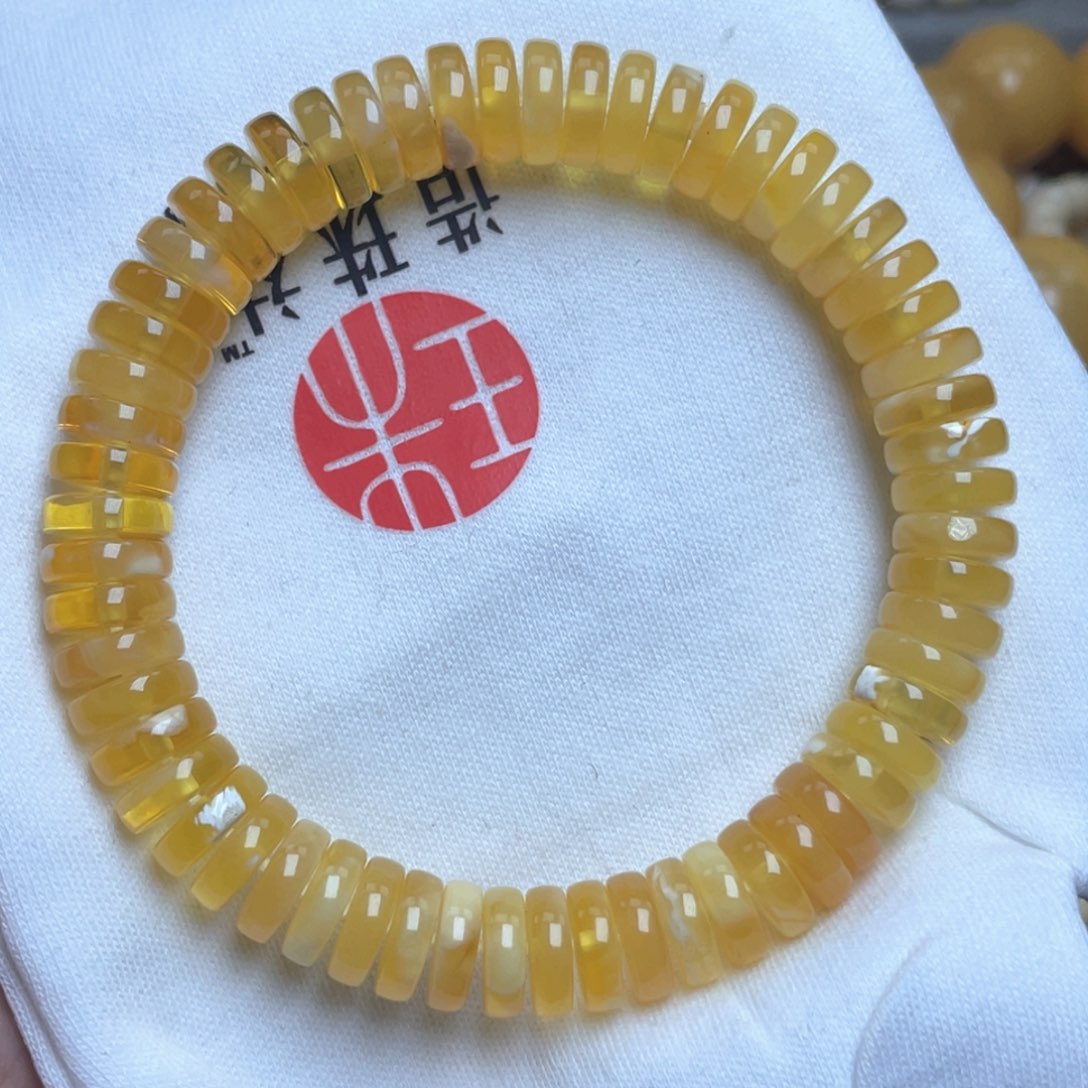 蜜蜡裸石未镶嵌10m蜜蜡手串