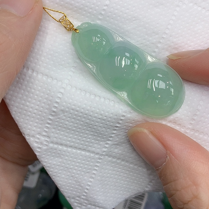 颈饰18K金镶嵌翡翠13346789999