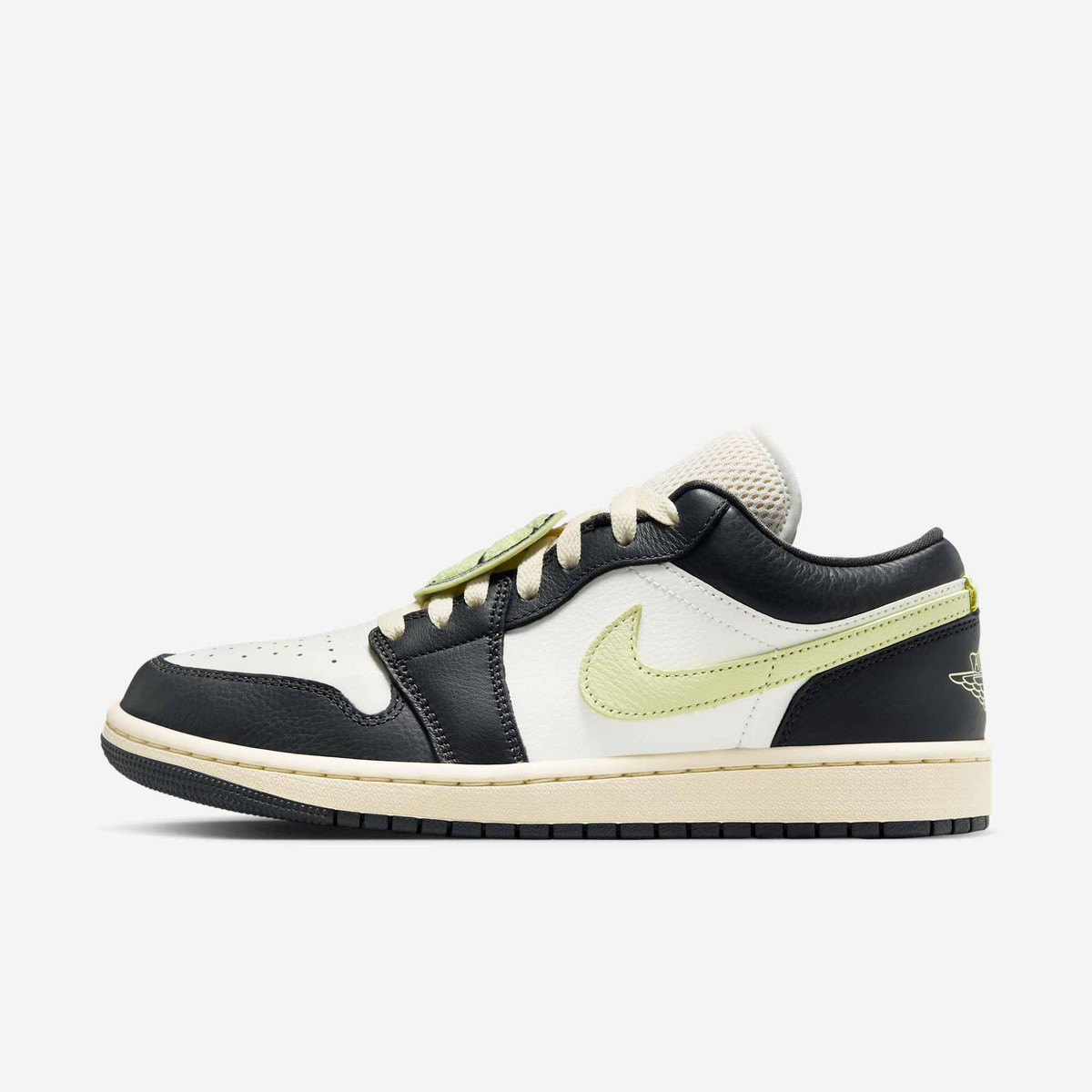 耐克女鞋AIR JORDAN 1黑白黄轻便舒适百搭运动休闲鞋HQ3009-003