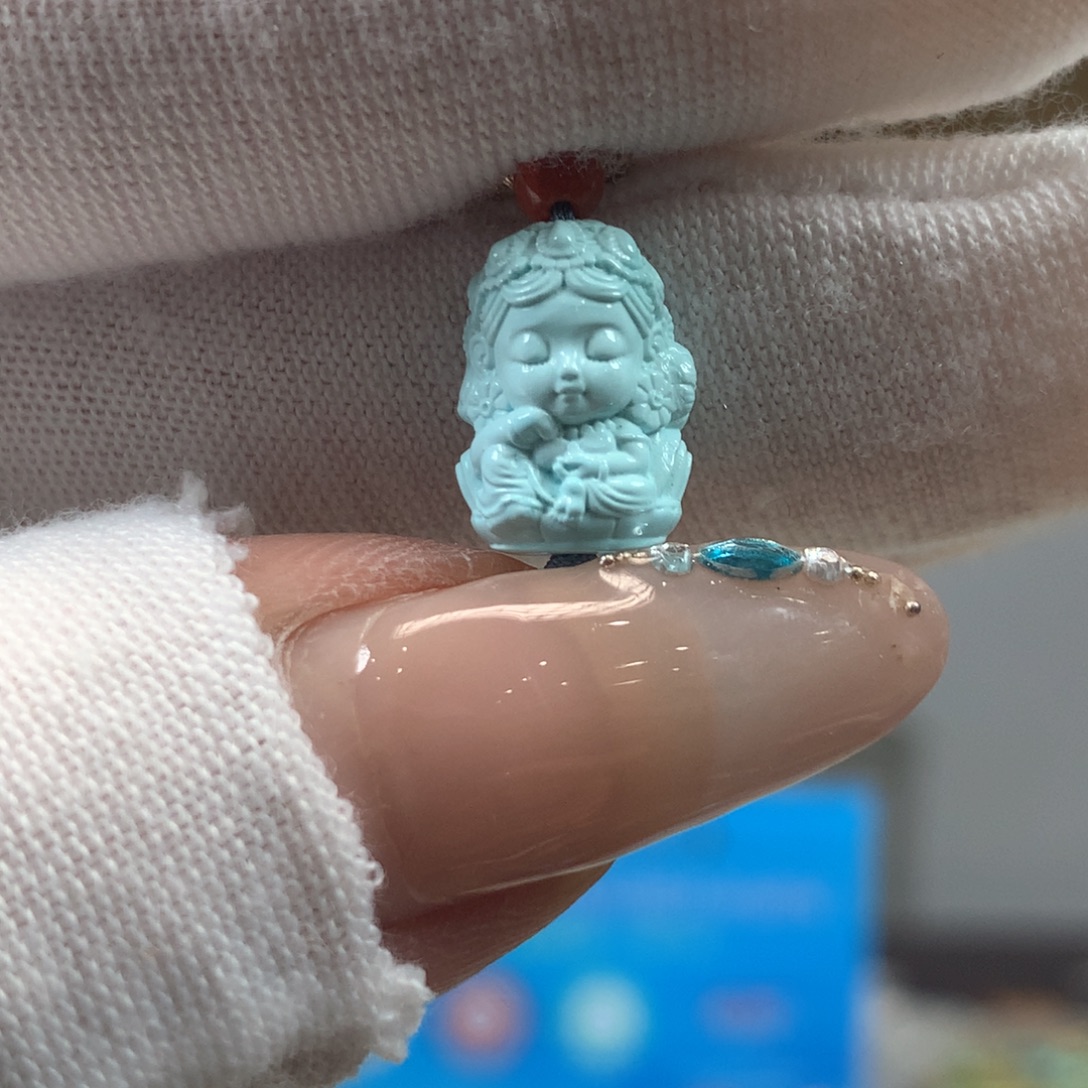 绿松石未镶嵌挂件