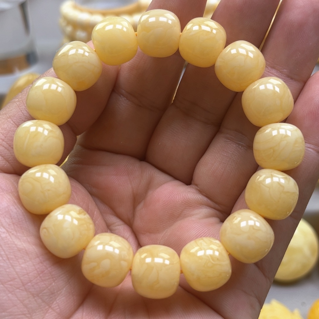 琥珀手链未镶嵌手串