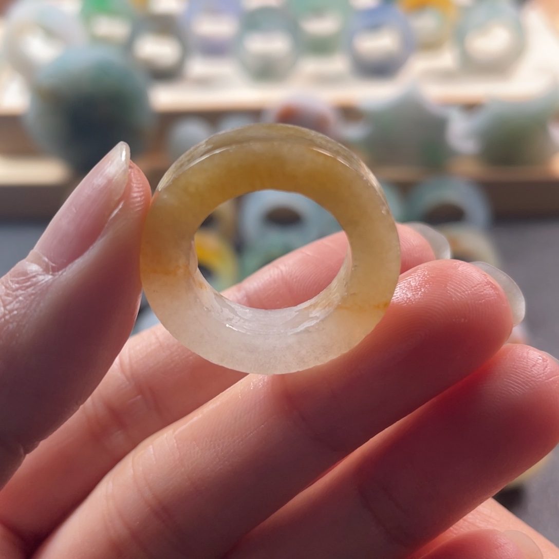 定制翡翠未镶嵌戒指13-18