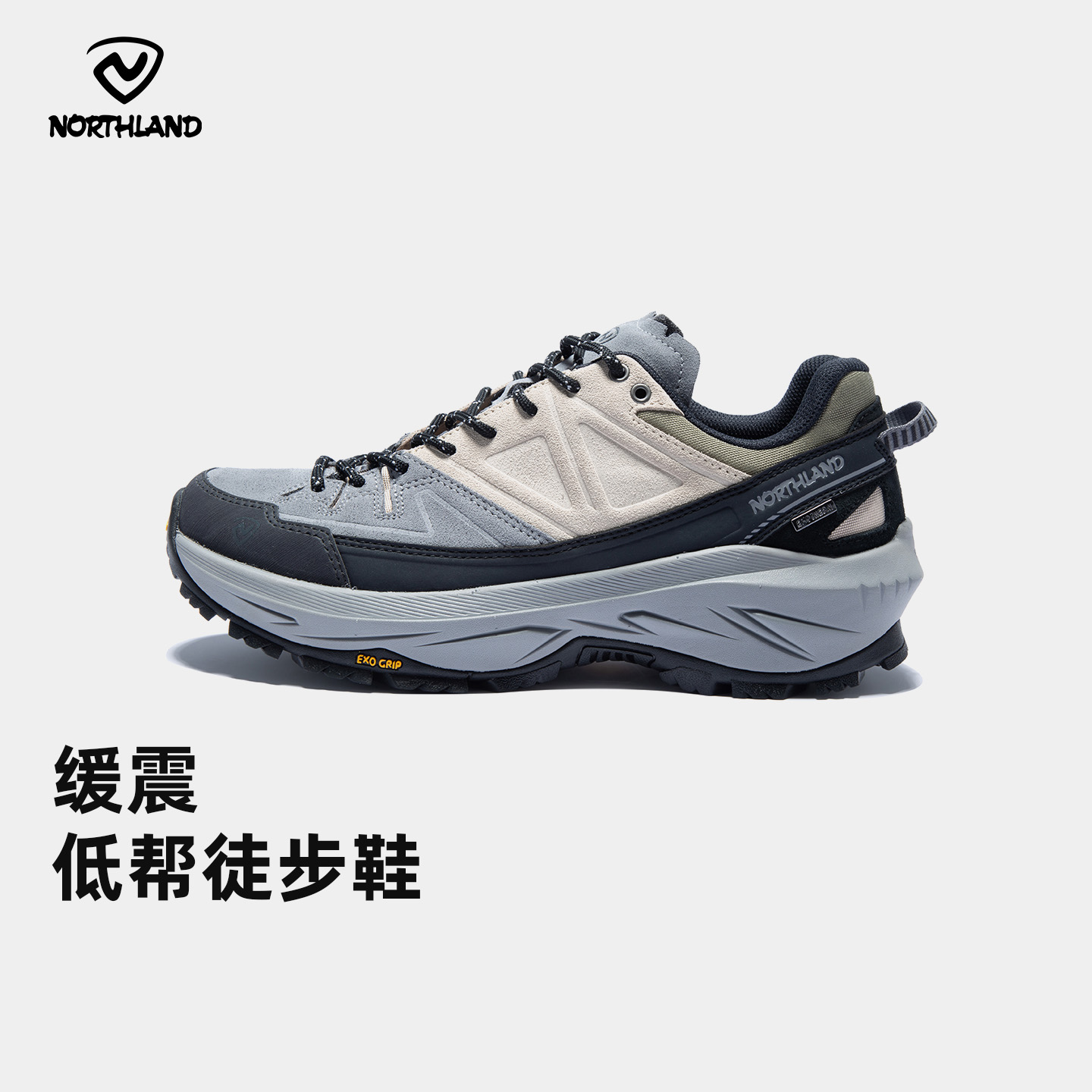 【奥里克】诺诗兰缓震低邦徒步鞋防滑耐磨三防科技