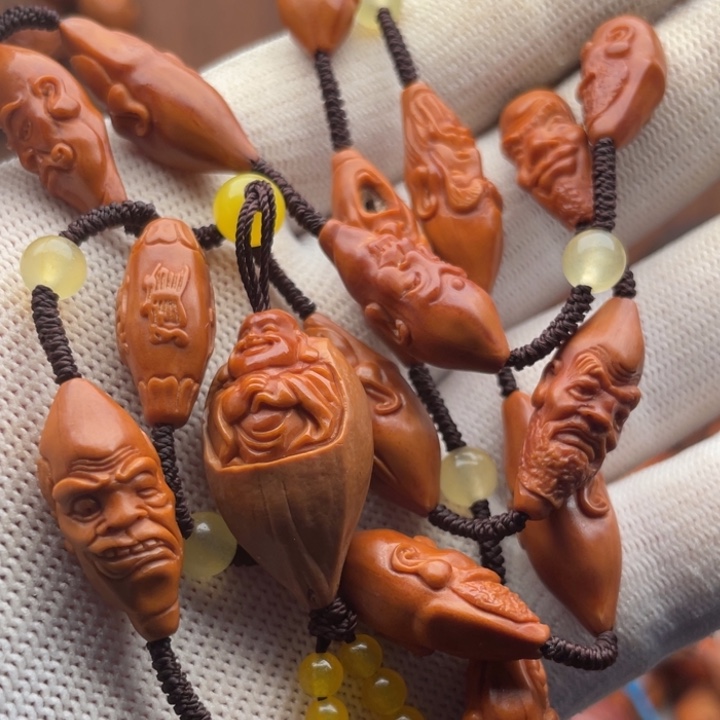 手串/手链橄榄核1.0柳叶核罗汉脖挂