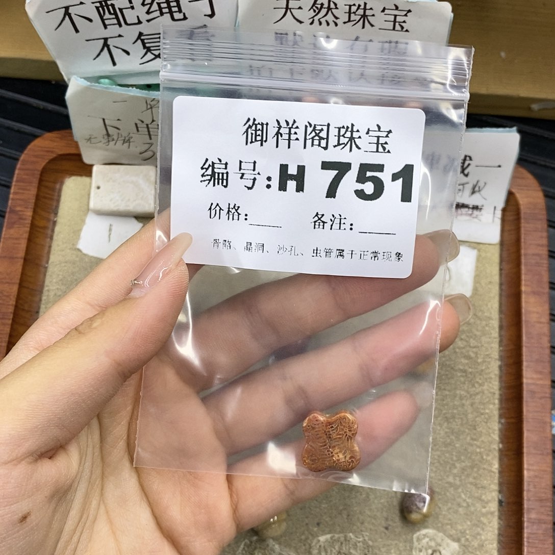 硅化珊瑚（珊瑚玉）未镶嵌颈饰春*青