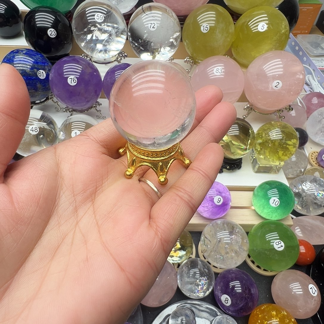 水晶未镶嵌珠宝半成品