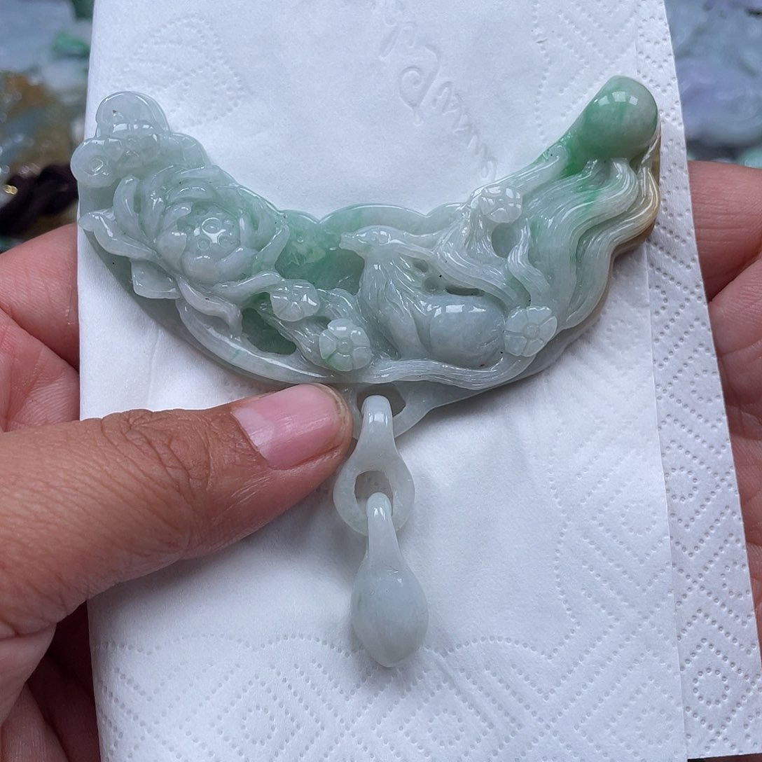 颈饰未镶嵌翡翠翡玉缘翡翠