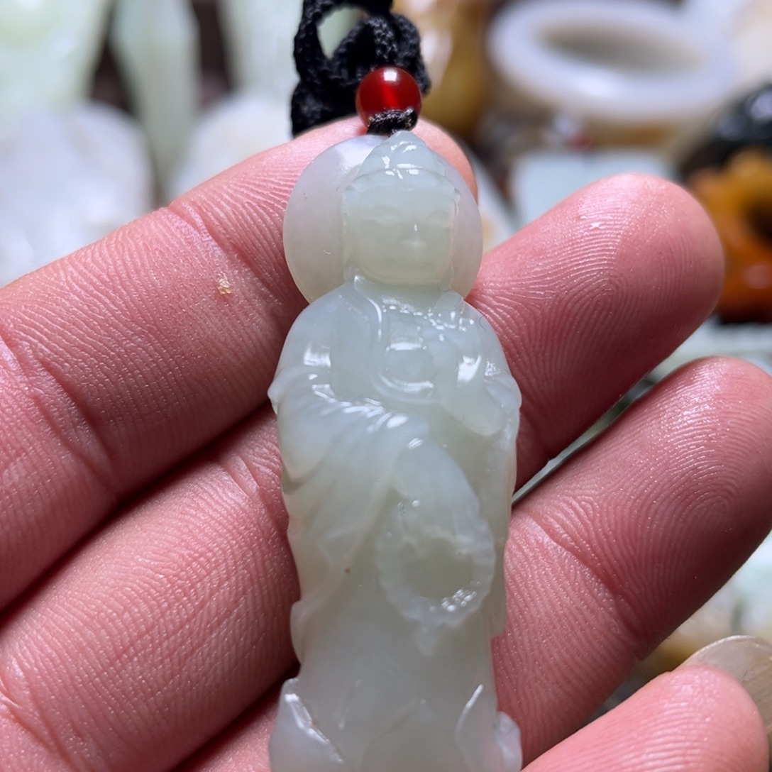 和田玉未镶嵌挂件