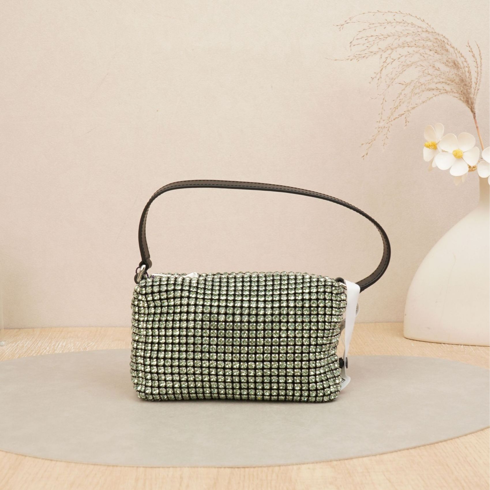 95新 Alexander McQueen/亚历山大·麦昆 手提水钻包/DS042237