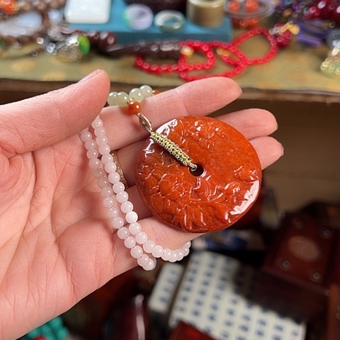 滴血莲花菩提吊坠