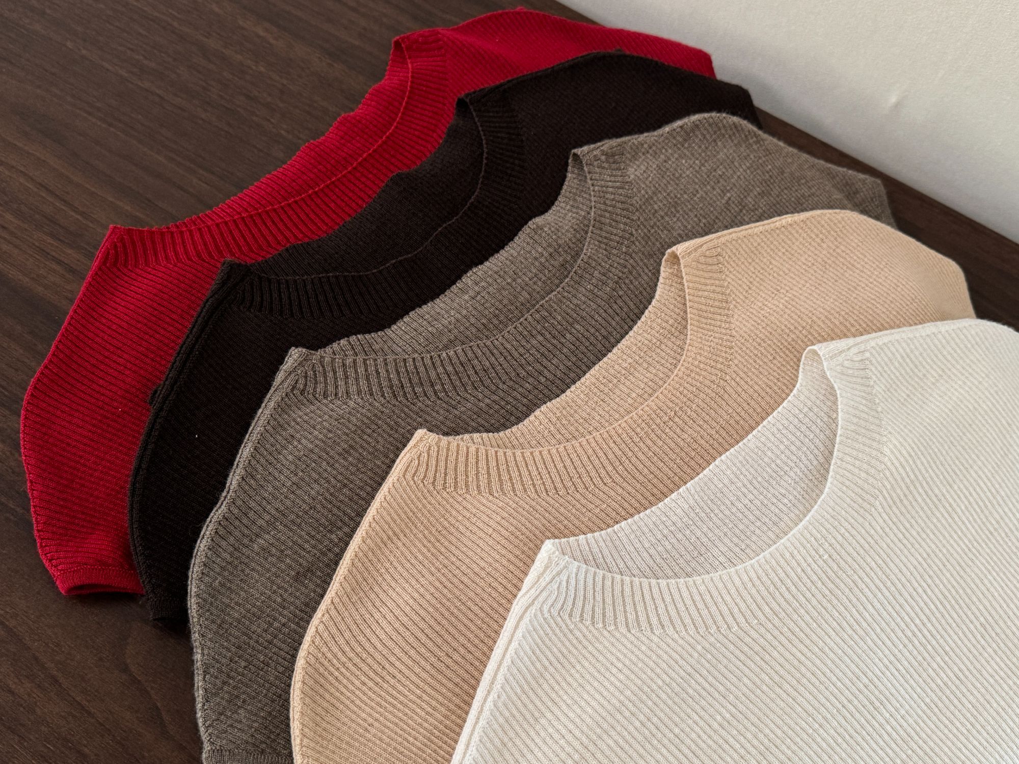 【小飞袖】德国进口Biella精纺可水洗超细精纺羊毛衫短袖