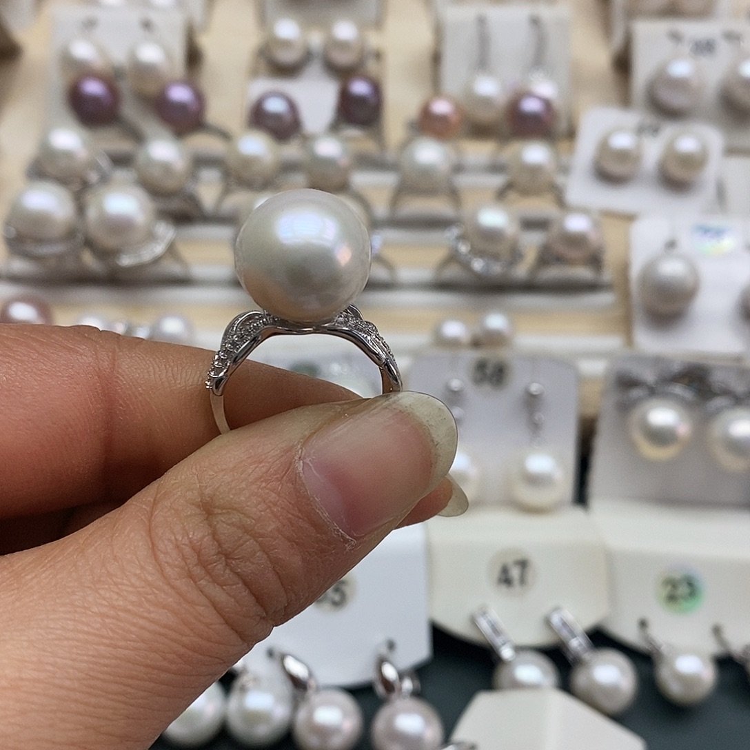 薇***”颈饰淡水珍珠银S925镶嵌