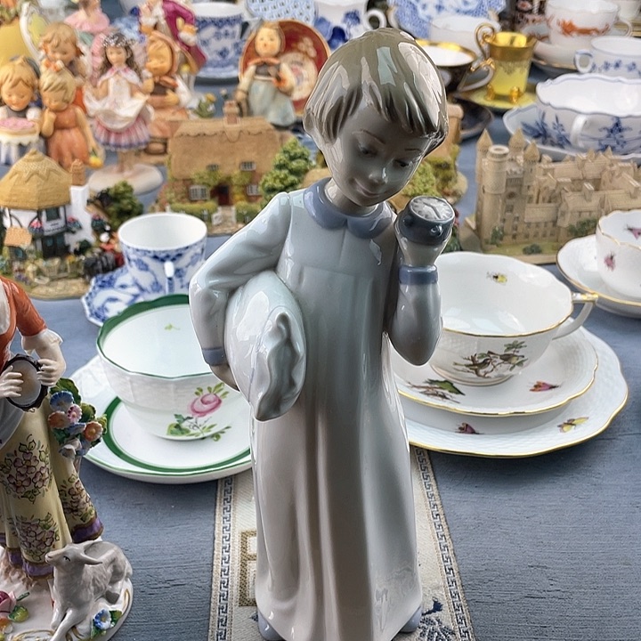 中古欧瓷瓷器小房子