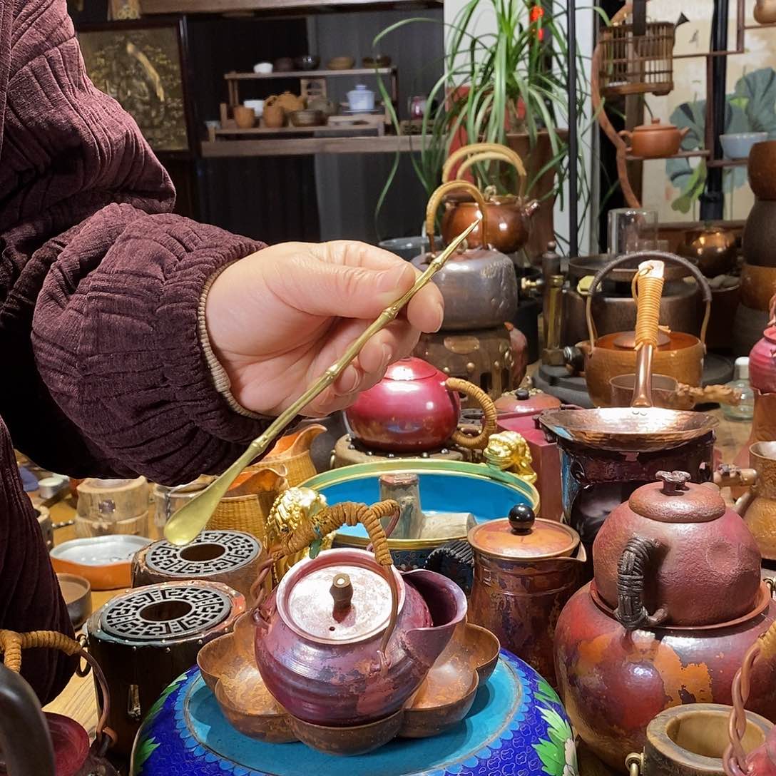 任和堂纯铜茶拨425