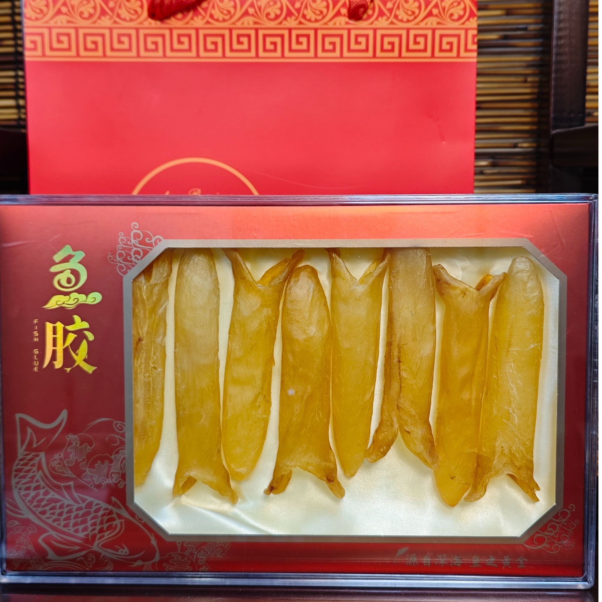 【送礼佳品】黄花筒胶胶礼盒礼袋装送人送礼高营养煲汤